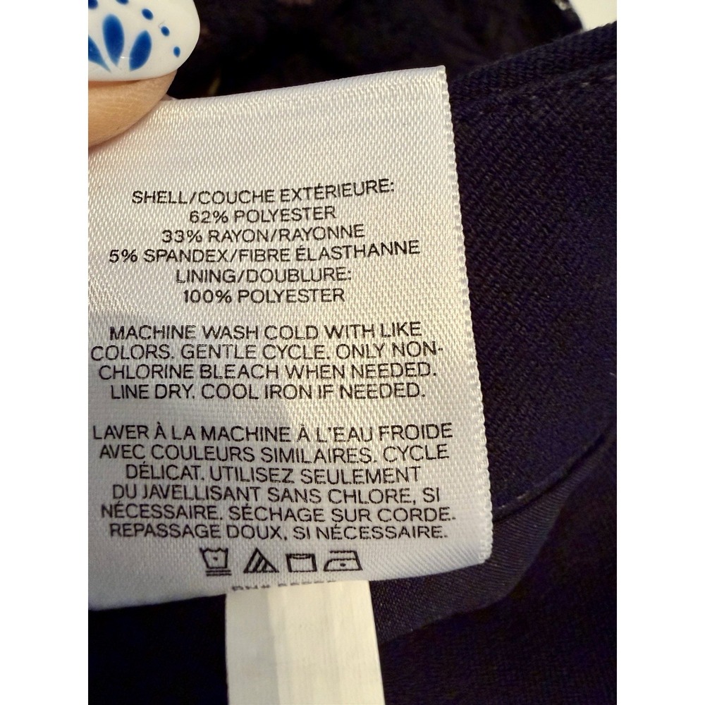 Express Stretch Pencil Skirt Minimalist Office Pockets Women's Size 8 Navy NWT - Picture 8 of 9
